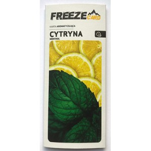 Aromat Freeze Card Cytryna Menthol