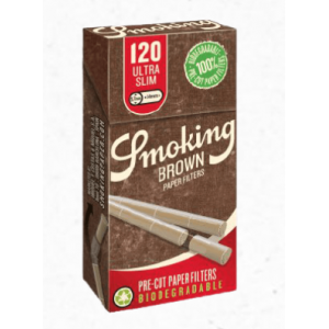 Filtry papierosowe Smoking Pre-Cut Ultra Slim Brown 120